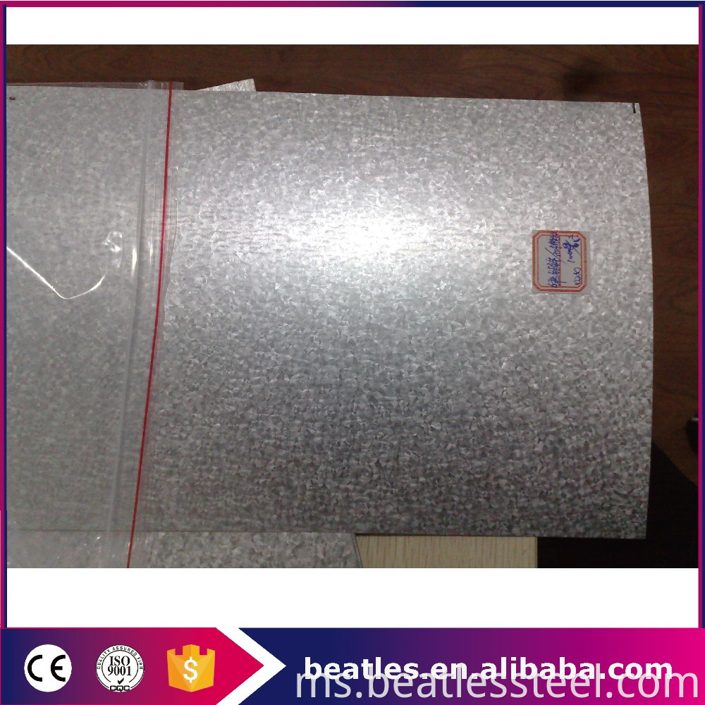 High quality zinc coated steel sheet